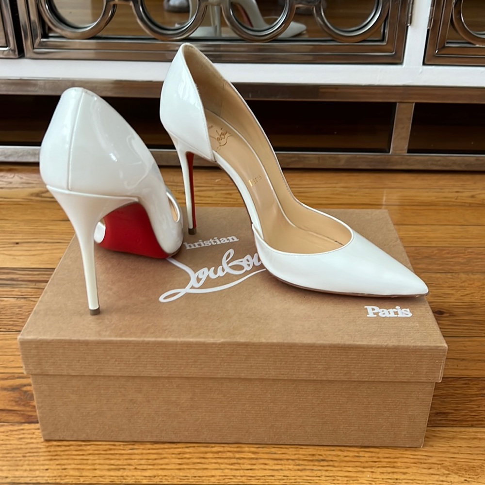 Christian Louboutin IRIZA White 100 Patent